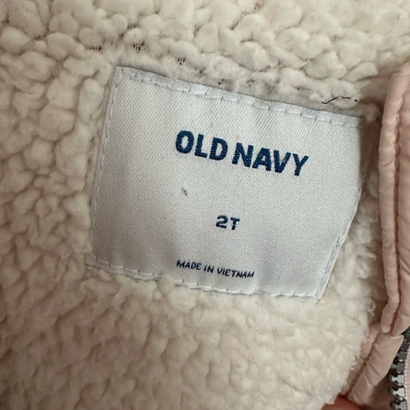 Old Navy Kids Pink Puffer Jacket - Picture 3 of 3